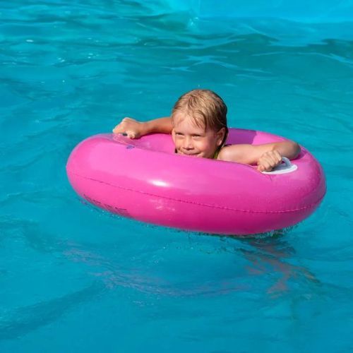 Roata de înot pentru copii AQUASTIC roz ASR-076P