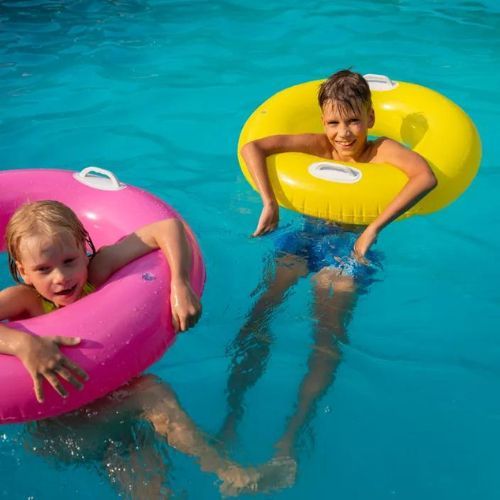 Roata de înot galbenă pentru copii AQUASTIC ASR-076Y