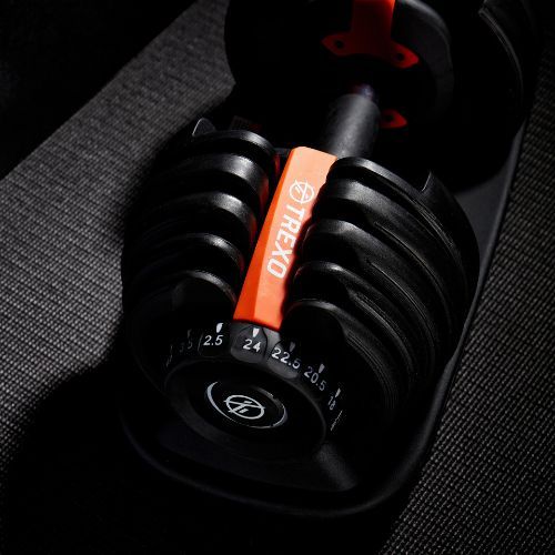 Halteră ajustabilă XTREXO 24 kg neagră ADT-24