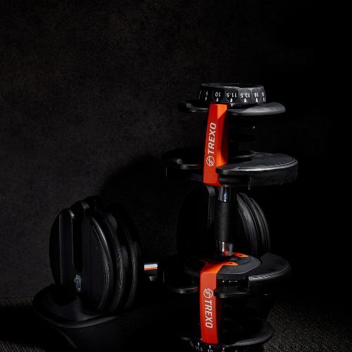 Halteră ajustabilă XTREXO 24 kg neagră ADT-24