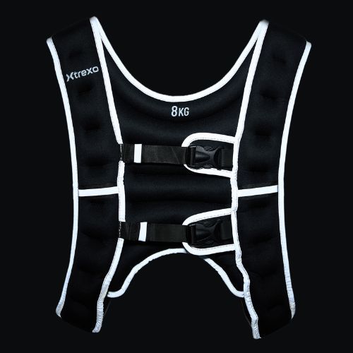 XTREXO gilet de antrenament cu greutăți negru WV-10