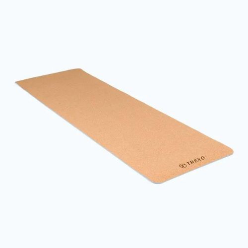 TREXO Yoga mat TPE plută 6 mm albastru YM-C01N