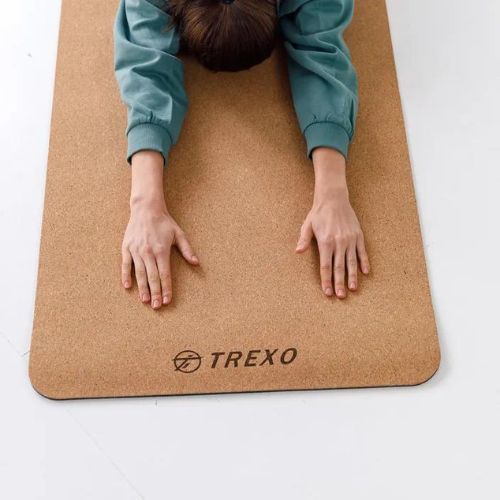 XTREXO Yoga mat TPE plută 6 mm negru YM-C01C