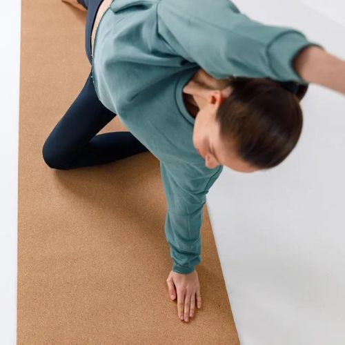 XTREXO Yoga mat TPE plută 6 mm negru YM-C01C