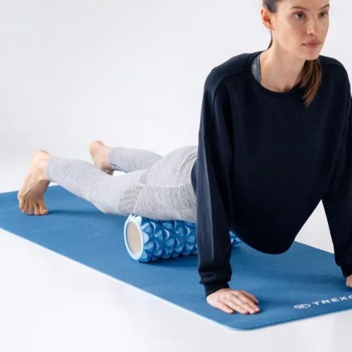 Cilindru de masaj XTREXO EVA PVC albastru MR-EV01N