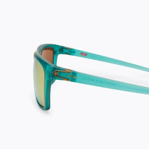 Ochelari de soare pentru bărbați Oakley Leffingwell albastru și galben 0OO9100