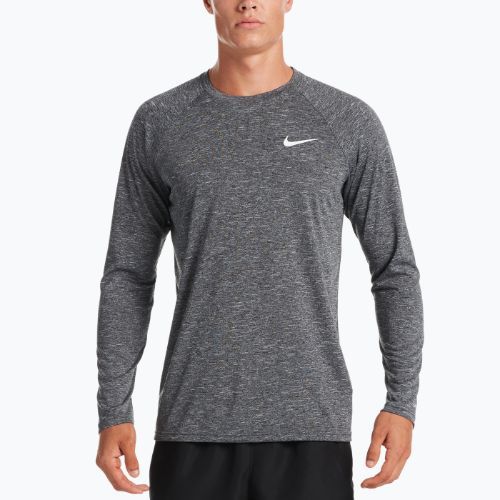 Bărbați de antrenament cu mânecă lungă Nike Heather negru NESSA590-001