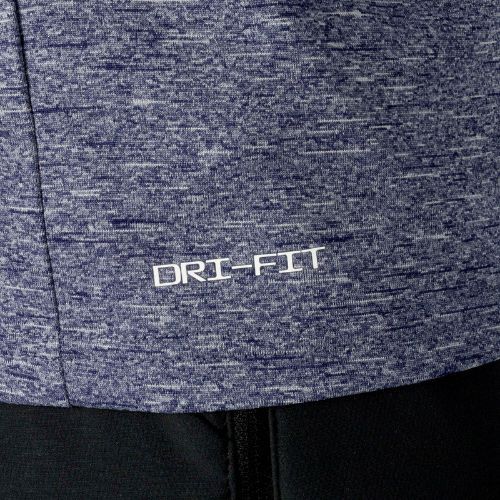 Mâneci lungi de antrenament pentru bărbați Nike Heather albastru marin NESSA590-440
