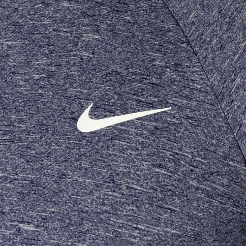 Mâneci lungi de antrenament pentru bărbați Nike Heather albastru marin NESSA590-440