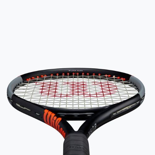Rachetă de tenis Wilson Burn 100 V4.0 negru și portocaliu WR044710U