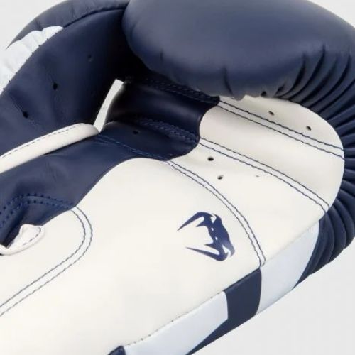 Venum Elite mănuși de box alb-albastre și albe 1392