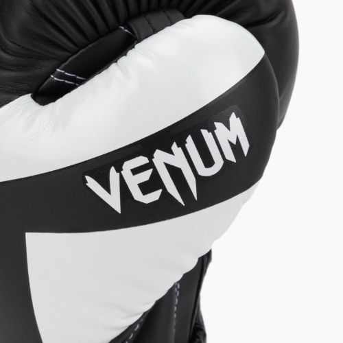 Venum Elite mănuși de box negru și alb 0984