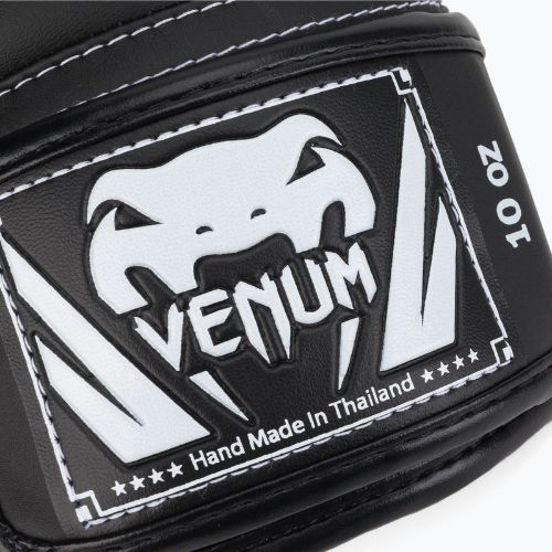 Venum Elite mănuși de box negru și alb 0984