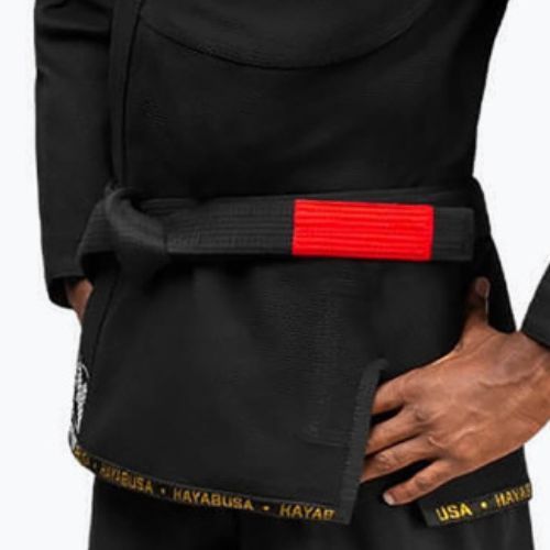 Hayabusa Ascend Jiu Jitsu GI Kimono ușor negru PLWJG-B-A2