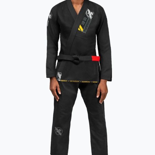 Hayabusa Ascend Jiu Jitsu GI Kimono ușor negru PLWJG-B-A2