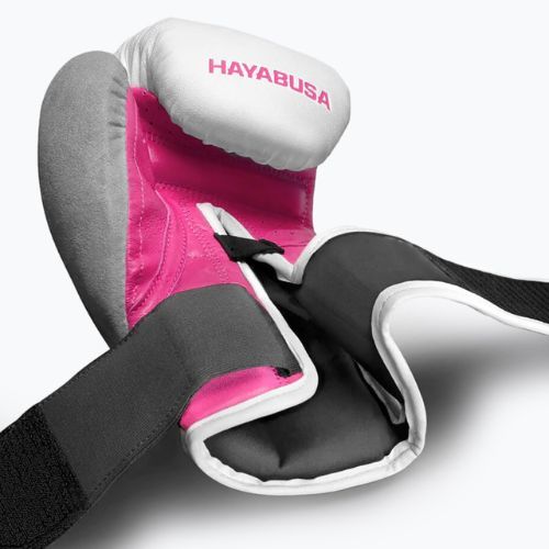 Hayabusa T3 mănuși de box alb și roz T314G