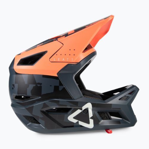 Cască de bicicletă Leatt MTB 4.0 Gravity V22 portocalie/neagră 1022070512