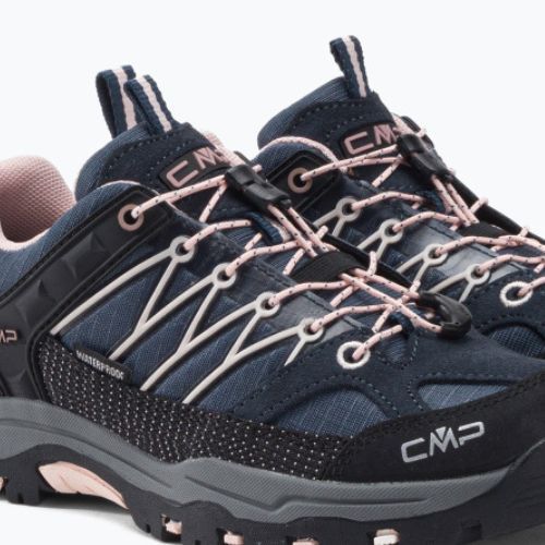 CMP cizme de trekking pentru copii Rigel Low WP albastru marin 3Q54554