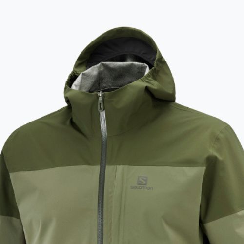 Salomon Outrack 2.5L jachetă de ploaie verde pentru bărbați LC1703400