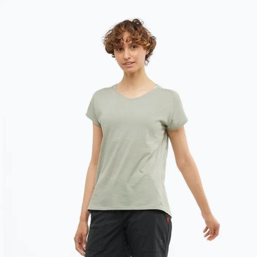 Salomon Essential Shaped SS tricou de trekking pentru femei verde LC1739600