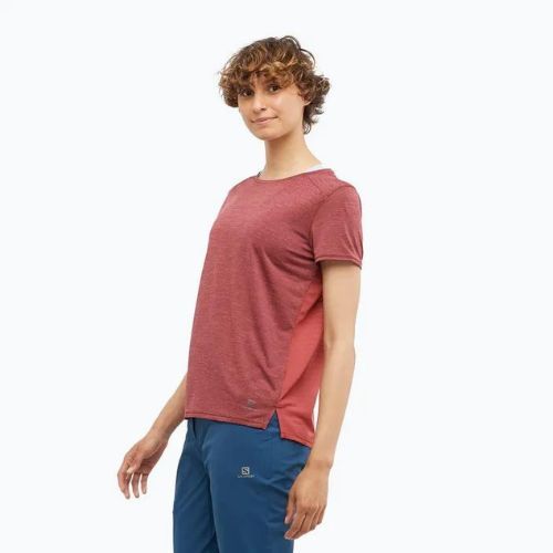 Salomon Outline Summer SS tricou de trekking pentru femei roșu LC1708900