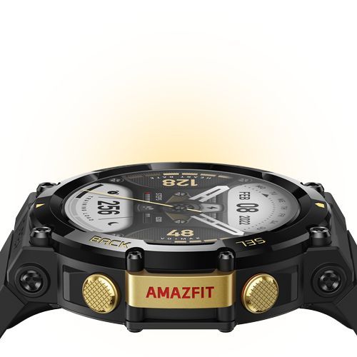 Ceas Amazfit T-Rex 2 astro black/gold A2170