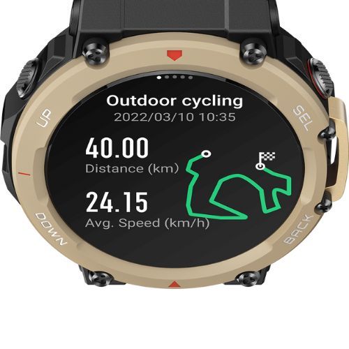 Ceas Amazfit T-Rex 2 astro black/gold A2170