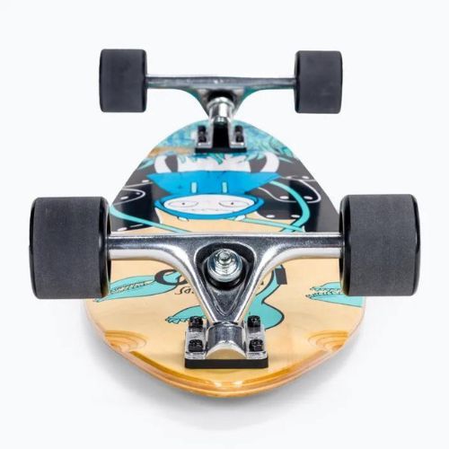 Fish Skateboards Pixie longboard albastru LONG-PIX-SIL-BLA
