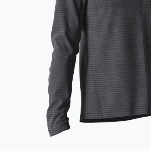 Bărbați Salomon Outline FZ Hoodie fleece sweatshirt fleece negru LC1368300