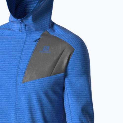 Bărbați Salomon Outline FZ Hoodie fleece sweatshirt albastru LC1787900