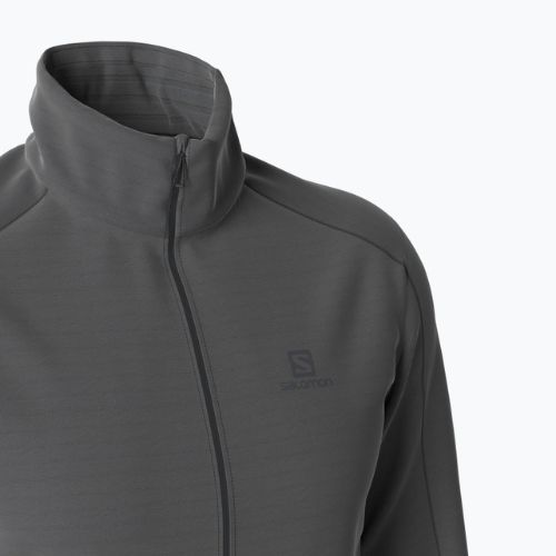Bărbați Salomon Outrack Full Zip Mid fleece sweatshirt negru LC1369200