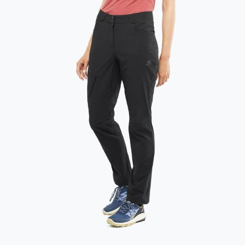 Pantaloni de trekking pentru femei Salomon Wayfarer negru LC1704