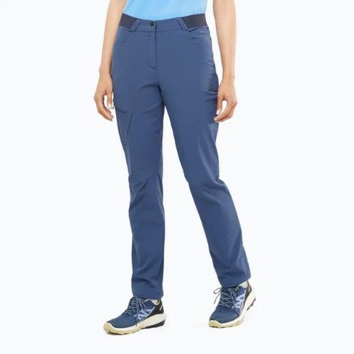 Pantaloni de trekking pentru femei Salomon Wayfarer albastru LC1704400