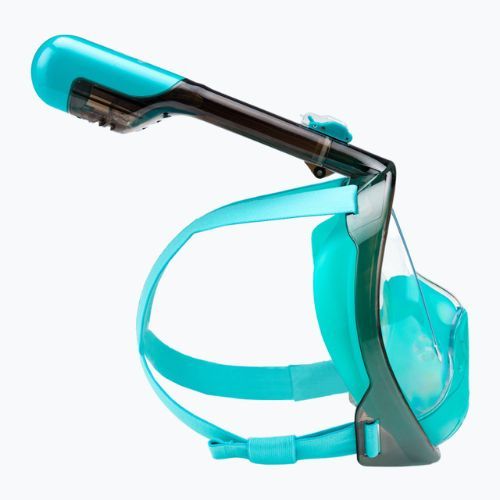 Mască integrală de snorkeling AQUASTIC albastră SMA-01SN