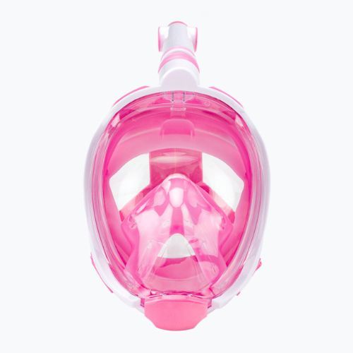 Mască integrală de snorkeling pentru copii AQUASTIC roză SMK-01R