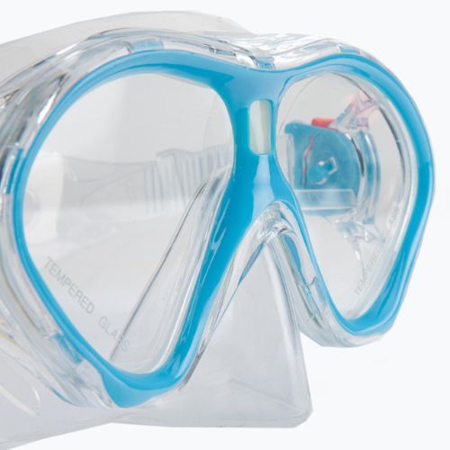 Set de snorkeling pentru copii AQUASTIC Mască + Tub albastru MSK-01N