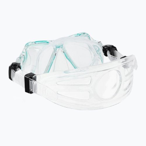 Set de snorkeling AQUASTIC Mască + Aripioare + Tub albastru MSFA-01SN