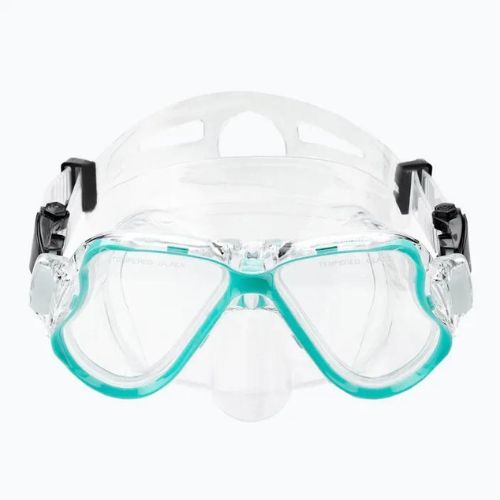 Set de snorkeling AQUASTIC Mască + Aripioare + Tub albastru MSFA-01SN