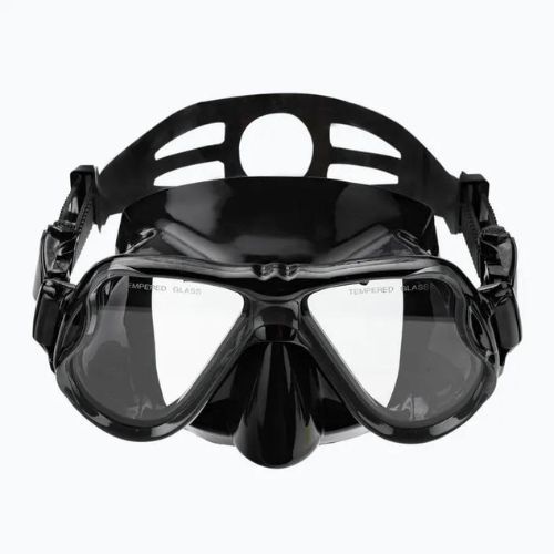 Set de snorkeling AQUASTIC Mască + Aripioare + Tub negru MSFA-01SC