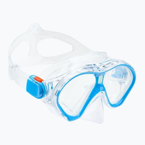 Set de snorkeling pentru copii AQUASTIC Mască + Aripioare + Tub albastru MSFK-01SN
