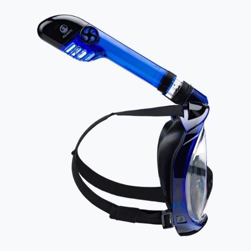 Set de snorkeling AQUASTIC Mască Fullface + Aripioare albastru SMFA-01SN