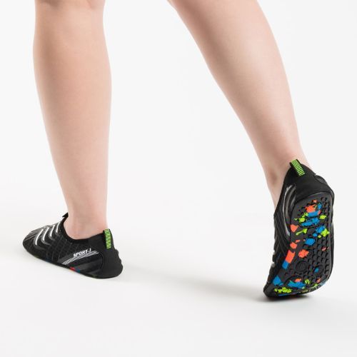AQUASTIC Pantofi de apă Aqua negru WS049