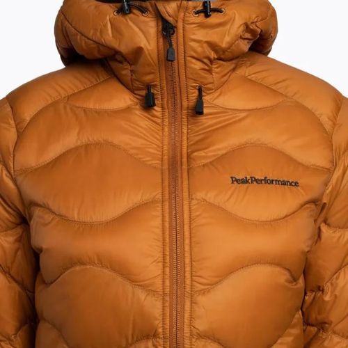 Jachetă din puf pentru femei Peak Performance Helium Down Hood maro G77852170