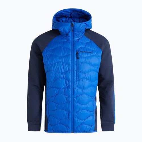 Jachetă bărbătească Peak Performance Helium Down Hybrid Hood Jacket Blue G77855110