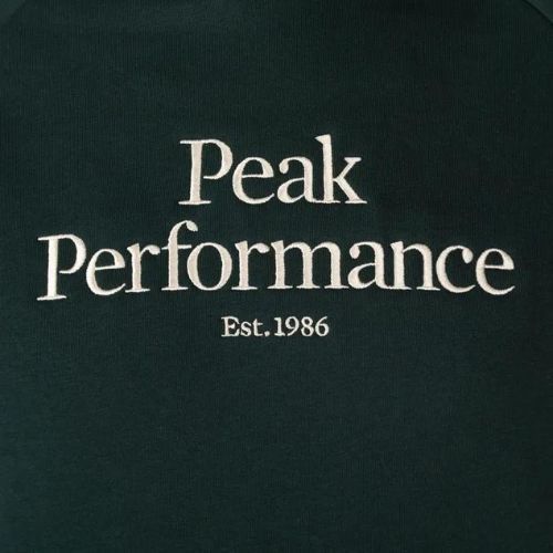 Hanorac de trekking pentru bărbați Peak Performance Original Hood verde G77756250