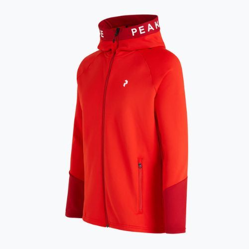Hanorac de trekking pentru bărbați Peak Performance Rider Zip Hood roșu G78833010