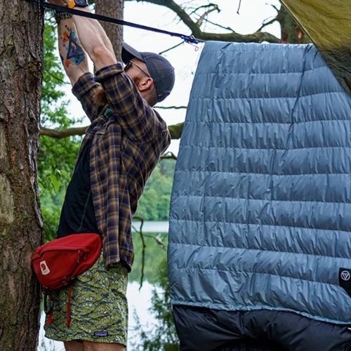 Sac de dormit AURA Nom 300 stânga albastru AU07122
