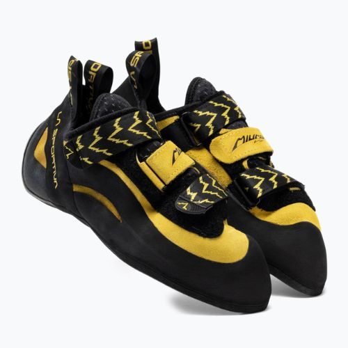 La Sportiva Miura VS pantofi de alpinism pentru bărbați negru/galben 555