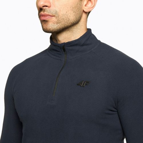 Pulover de schi pentru bărbați 4F BIMP010 albastru marin H4Z22-BIMP010