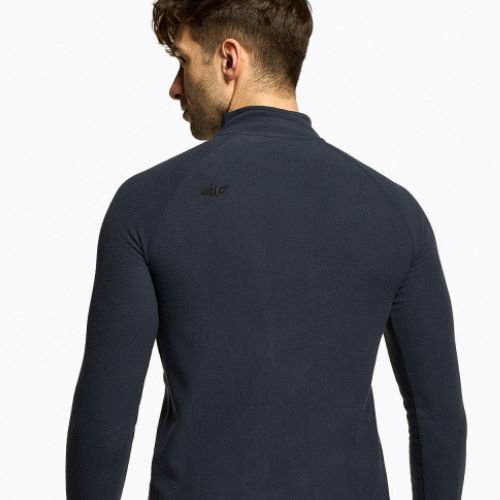 Pulover de schi pentru bărbați 4F BIMP010 albastru marin H4Z22-BIMP010